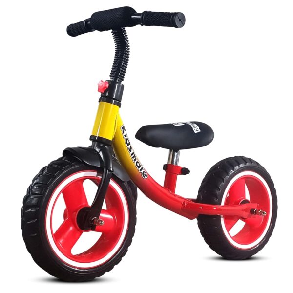 Kidsmate Glider Balance Bike for Kids | Lightweight, Durable Balancing Cycle for Boys & Girls | Adjustable Seat & Pedal-Free Toddler Bike with EVA Tires | Ideal First Bike for Ages 1-4Y (Red)