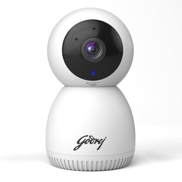 Godrej Security Solutions EVE PRO panTilt Smart WiFi Security Camera for Home with 350 Degree 2MP (HD) | 2-Way Audio | Night Vision | Smart Motion Tracking | Alarm System, White - Image 2