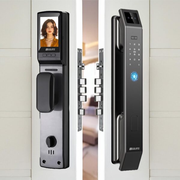 Golens X95 Luxury Smart Digital Door Lock | 8 Ways Unlocking | 3D Face ID | Fingerprint | Mobile App | RFID Card | PIN | OTP | Mechanical Key | Camera Technology | Keyless Entry Digital Lock - Image 2