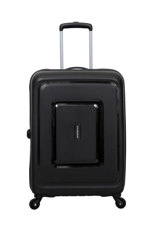 VIP Aristocrat 3 Pc Set Cabin 55 Cm (Small),65 Cm (Medium),75 Cm (Large) 4 Spinner Wheels Trolley,Hard Case Lightweight Bag & Combination Lock Suitcase With 7 Years International Warranty (Black) - Image 4