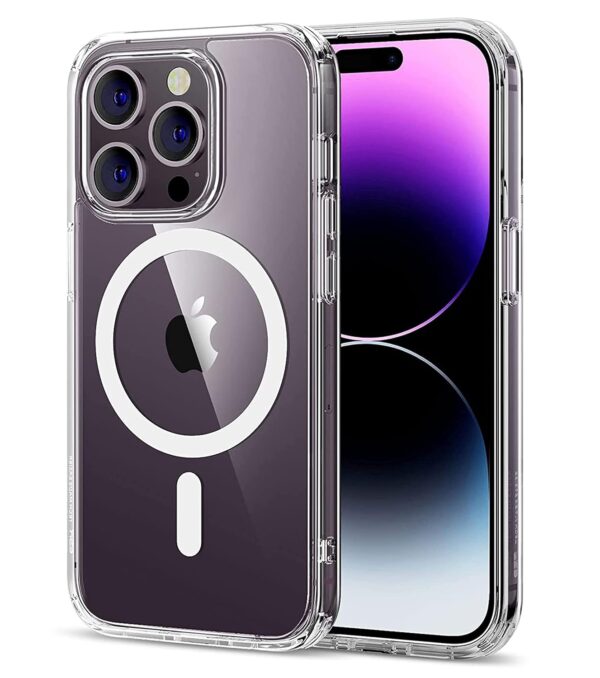 amazon basics Back Case Cover For Iphone 14 Pro Max (Thermoplastic Polyurethane_Clear) - Image 2