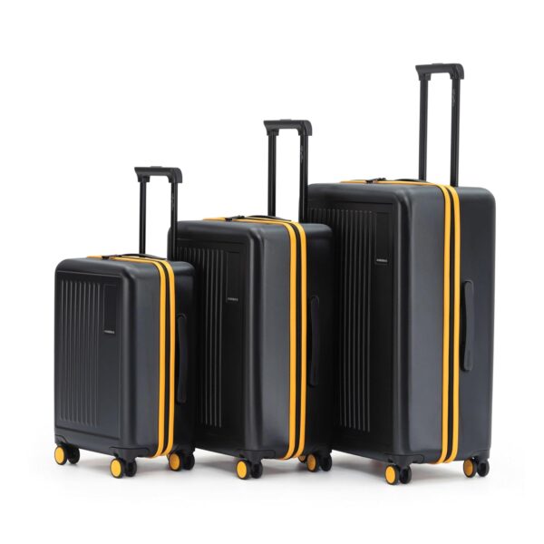 MOKOBARA Polycarbonate The Transit Luggage Poly-Carbonate Hard Sided 8 Spinner Silent Ninja Wheels (Crypto Sunray (Limited Edition) 2.0,Set Of 3,74 cm,Trolley) - Image 2