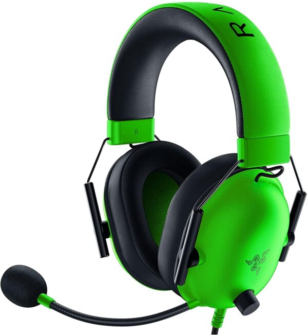 Razer Blackshark V2 X Gaming : 7.1 Surround Sound - 50Mm Drivers - Memory Foam Ear Cushions Wired On Ear Headphones With Mic Rz04-03240600-R3M1 - Green - Image 2