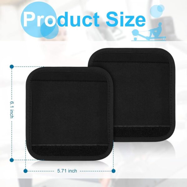 NIHSPRUHAY 2Pc Soft Comfortable Neoprene Luggage Handle Wrap Grip Identifier Stroller Grip Protective Cover Travel Bag Luggage Suitcase - Image 6