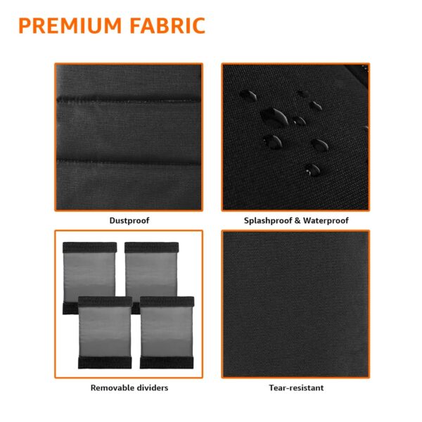 amazon basics Waterproof Fabric DSLR Camera Backpack Lightweight Camera/Laptop Bag, Lens Accessories Bags Carry Case for All DSLR SLR Cameras With Tripod Holder-A23 - Image 8