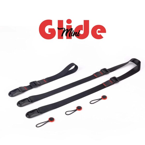 BLACKPIXEL Glide mini black strap with wristlink for cameras and drones|3in1 style (neck,sling,shoulder)|Adjustable (1450-830mm) - Image 11