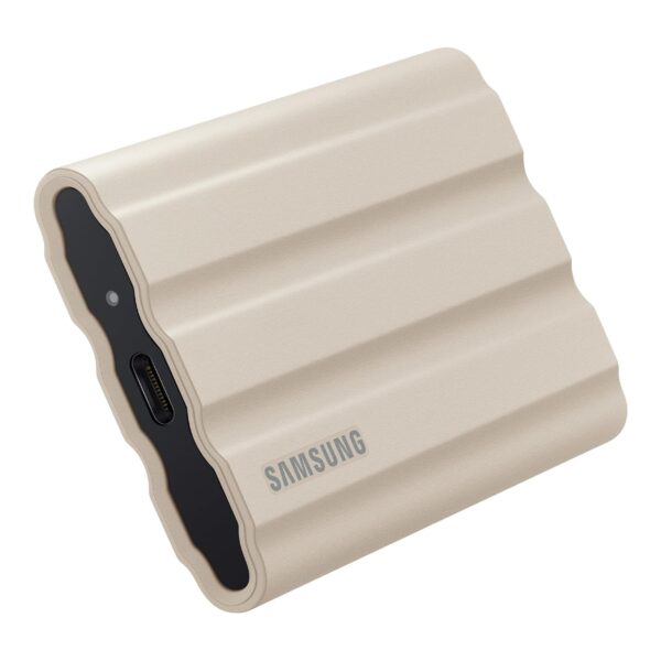 Samsung T7 Shield Portable SSD 2TB USB 3.2 Gen2 External SSD, Beige, Up to 1,050MB/s, Rugged, IP65 Water & Dust Resistant, for Photographers, Content Creators and Gaming, Mac Compatible, MU-PE2T0K - Image 8