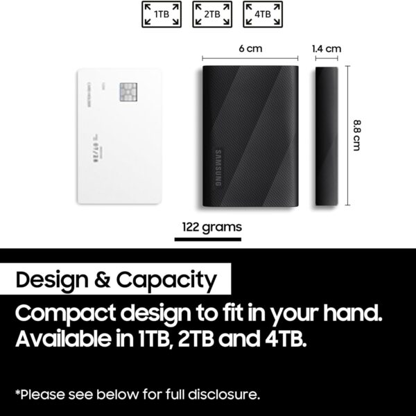 Samsung T9 Portable External SSD 4TB, USB 3.2, Speed up to 2,000 MB/s Read/Write Speed, Storage for Professional Creators - videographers, Graphic Designers, Artists, MU-PG4T0B/WW, Black - Image 5