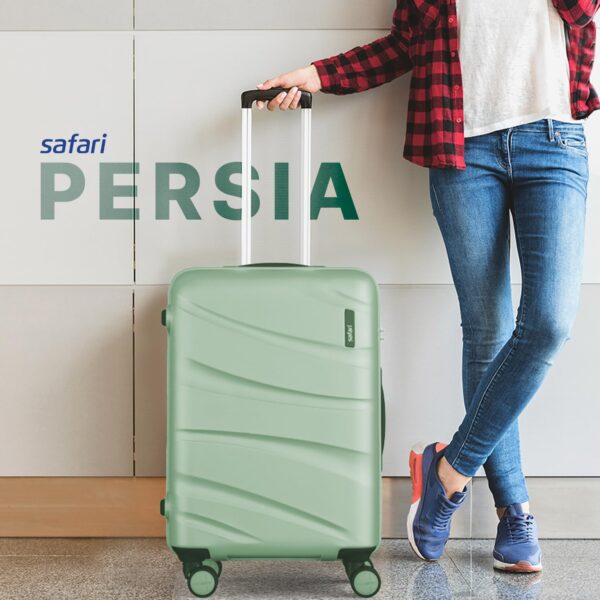 Safari Persia 8 Wheels 65cm Medium Checkin Trolley Bag Hard case Polycarbonate 360 Degree Wheeling System Luggage, Travel Bag, Suitcase for Travel, Trolley Bags for Travel, Jade Green - Image 10