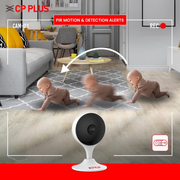CP PLUS 2MP Full HD Smart Wi-fi CCTV Home Security Camera | 2Way Talk | Motion Detect | Human Detection | Supports ONVIF| Night Vision | Supports SD Card (Up to 256 GB) - CB21 - Image 6