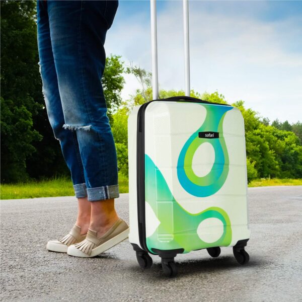 Safari Tiffany 55 Cms Small Cabin Trolley Bag Hard Case Polycarbonate 4 Wheels 360 Degree Wheeling System Luggage, Trolley Bags for Travel, Suitcase for Travel, Multicolour - Image 4