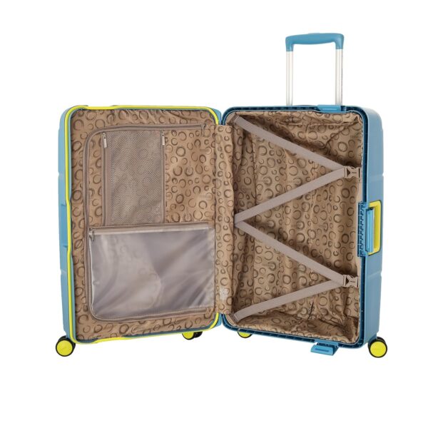 American Tourister Circurity+ 68 CM 8 Wheel with 3 Point TSA Lock Trolley Bag for Travel | Small Polypropelene Suitcase with TSA Lock, Double Wheels & Flexi Packing Straps for Men & Women - Larkspur - Image 11
