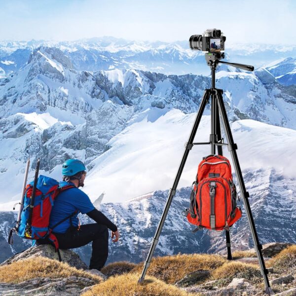 SKYCELL Tripod Stand for Mobile Phone and DSLR Camera for Best Video Recording Shoot 360 Rotaion 61 Inch (5 Feet) Suitable for iPhone - Image 4