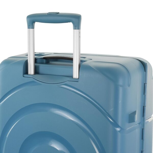 American Tourister Circurity+ 68 CM 8 Wheel with 3 Point TSA Lock Trolley Bag for Travel | Small Polypropelene Suitcase with TSA Lock, Double Wheels & Flexi Packing Straps for Men & Women - Larkspur - Image 9