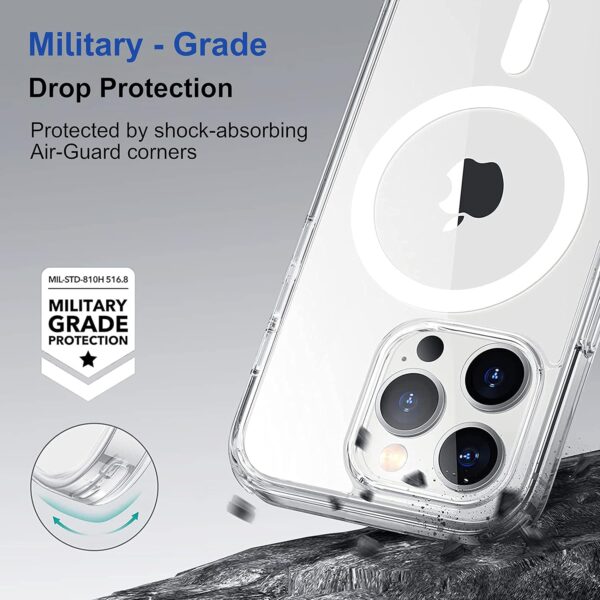 amazon basics Back Case Cover For Iphone 14 Pro Max (Thermoplastic Polyurethane_Clear) - Image 4