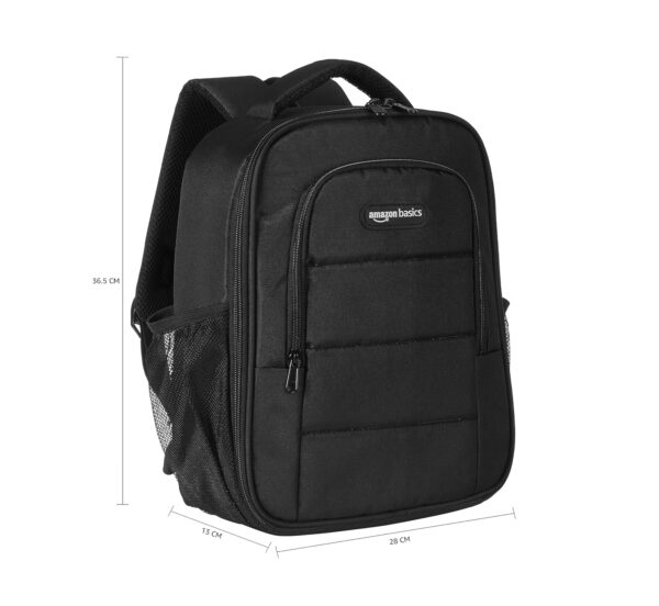 amazon basics Waterproof Fabric DSLR Camera Backpack Lightweight Camera/Laptop Bag, Lens Accessories Bags Carry Case for All DSLR SLR Cameras With Tripod Holder-A23 - Image 9