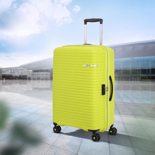 American Tourister Liftoff 79 CM Large Check-in Polypropylene (PP) Hard 8 Wheels Spinner Luggage/Suitcase/Trolley Bag for Travel (Apple Green) - Image 7