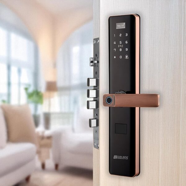 Golens X33 Pro Smart Door Lock Digital Door Lock 6-Way Unlocking | WiFi | Fingerprint | Password | RFID Access Card | Mobile App | Physical Key | OTP Access | Passage Mode (No Extra Gateway Required) - Image 2