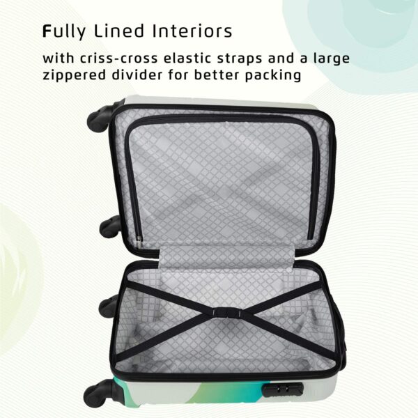 Safari Tiffany 55 Cms Small Cabin Trolley Bag Hard Case Polycarbonate 4 Wheels 360 Degree Wheeling System Luggage, Trolley Bags for Travel, Suitcase for Travel, Multicolour - Image 7