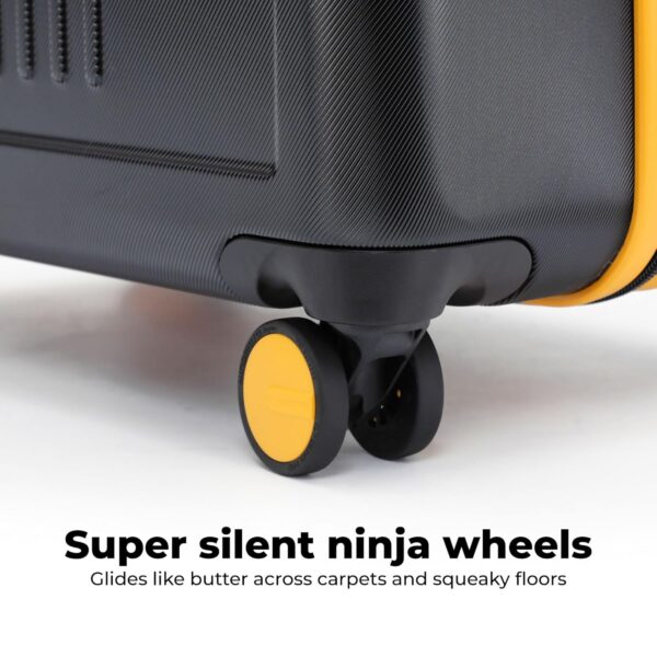MOKOBARA Polycarbonate The Transit Luggage Poly-Carbonate Hard Sided 8 Spinner Silent Ninja Wheels (Crypto Sunray (Limited Edition) 2.0,Set Of 3,74 cm,Trolley) - Image 3