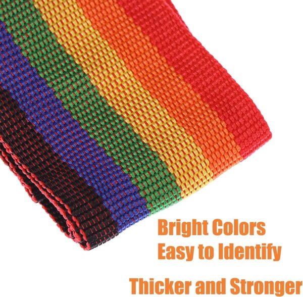 Inditradition Adjustable Nylon Luggage Strap Belt with Combination Number Lock, TSA Approved Suitcase Belt, 2 Meter (Rainbow Multicolor) - Pack of 1 - Image 9