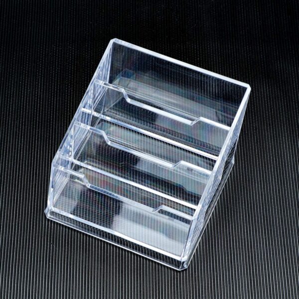 DAHSHA 3 - Tier Premium Acrylic Transparent Crystal-Clear Visiting Business Card Holder/Display Stand Desk Organizer For Office Table - Image 8