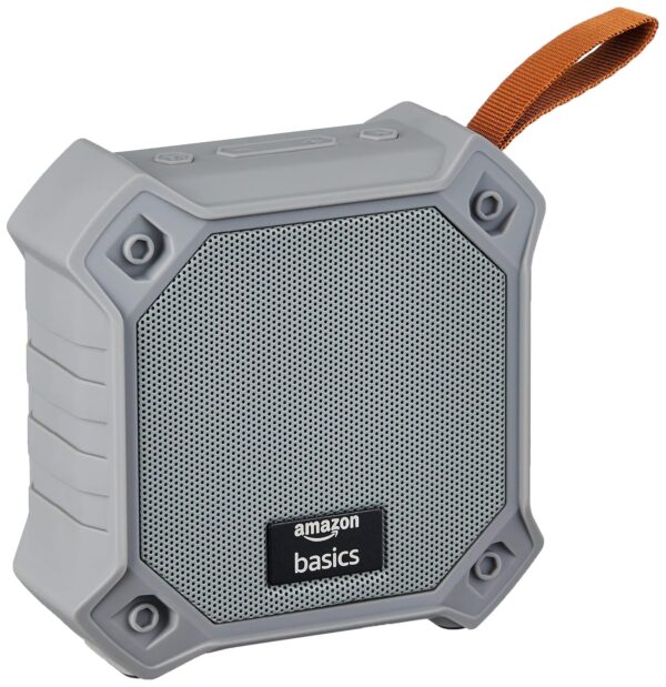 AmazonBasics 5W Bluetooth 5.3 Speaker, Upto 36 Hrs Playtime, True Wireless Technology, Built in Mic, Multiple Connectivity Modes (Grey) - Image 5