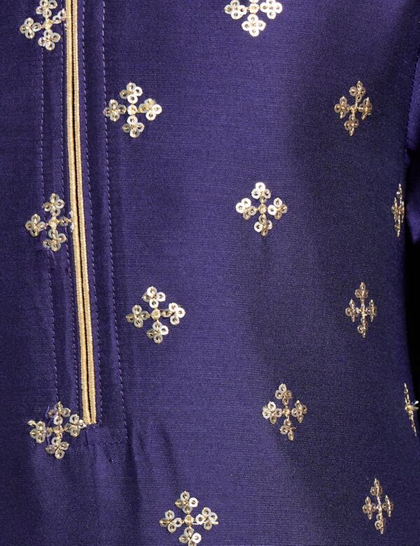 Amazon Brand - Symbol Girl's Rayon Ethnic Wear Embroidered Kurta Set with Organza Dupatta - Image 9