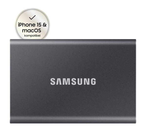 Samsung T7 1TB Up to 1,050MB/s USB 3.2 Gen 2 (10Gbps, Type-C) External Solid State Drive (Portable SSD) Grey(MU-PC1T0T) - Image 4