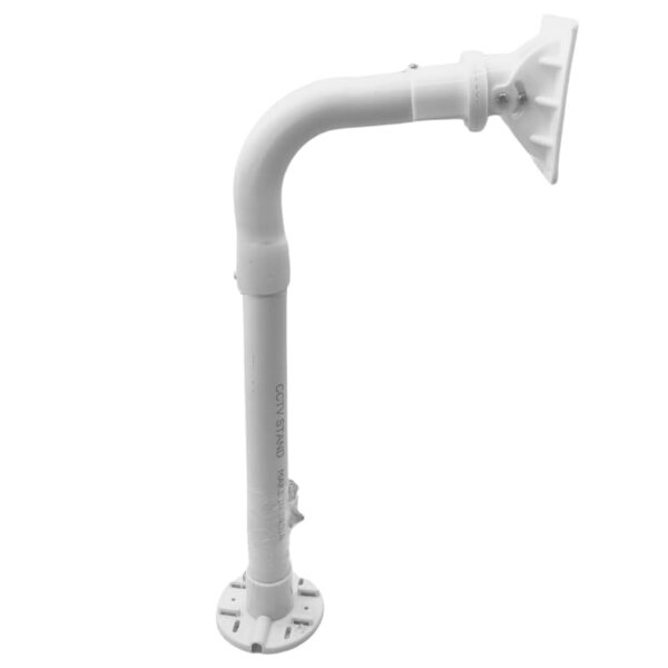 L Type 27 Inch CCTV Camera Stand Waterproof Wall Mount Bracket Holder Sturdy Rustproof Construction Universal Camera Bracket Compatible with CCTV/IP Cameras - Image 2