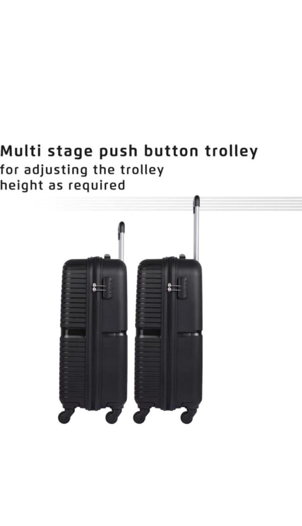Safari Trolley Bag for Travel Black, Set of 2 - Image 6