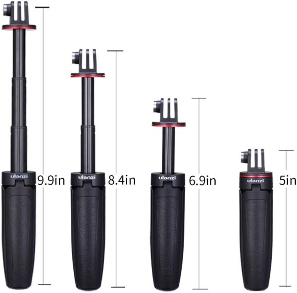 Ulanzi MT-09 Extention Vlog Tripod Mini Portable Handle Grip for Gopro Hero 8 7 6 5 GoPro max Black Session Osmo Action Camera - Image 3