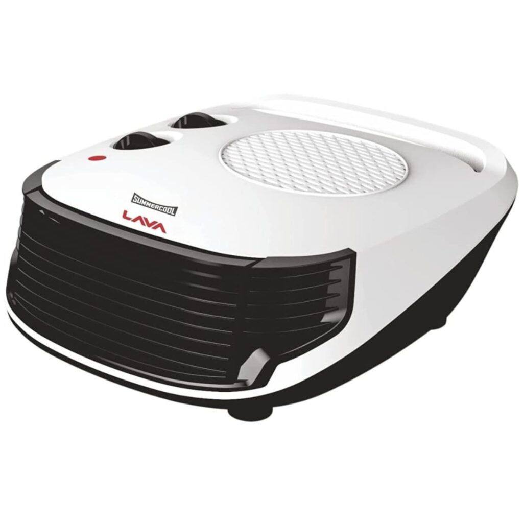 TG GOLD Lava (1000/2000 Watt) Room Heater for Home | Fan Heater | Copper Winded Motor | Quick Heating | Rust-Free Metal Grill | Lightweight | Place Horizontally | 1 Year Warranty