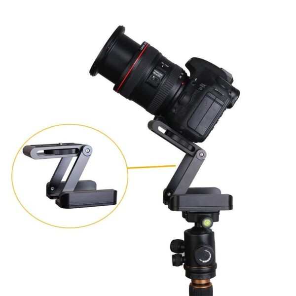Quikprof DSLR Camera CNC Folding Z Tripod Flex Tilt Ball Head Desktop Stand Holder for Camera Load Upto 3.5kg - Image 8