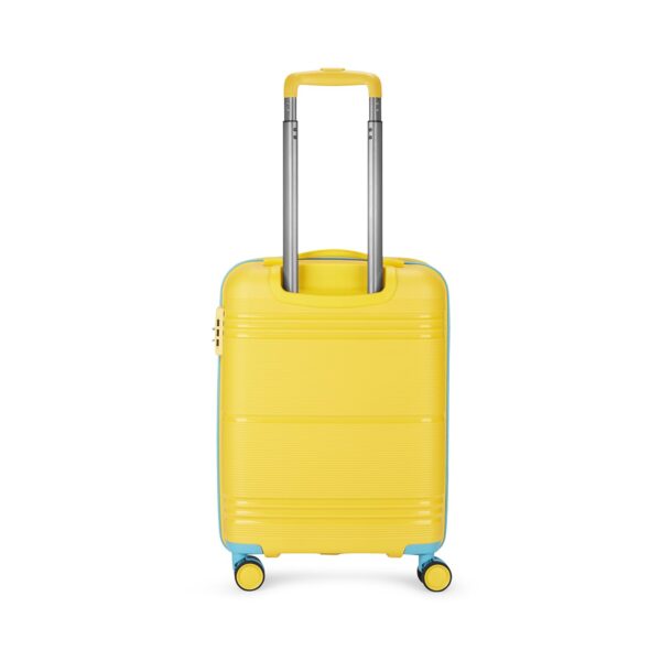 Skybags Paratrip Cabin Hardshell Luggage (55 Cm) | Polypropylene Luggage 4 Wheel Inline Trolley Bag with 8 Wheels | Bumblebee | Unisex, Small, Yellow - Image 4