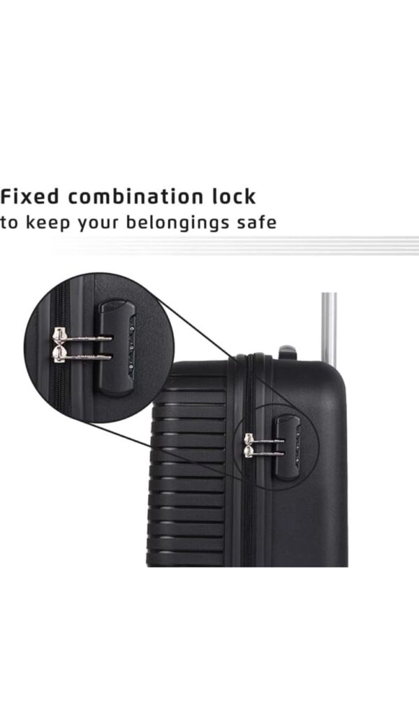 Safari Trolley Bag for Travel Black, Set of 2 - Image 4