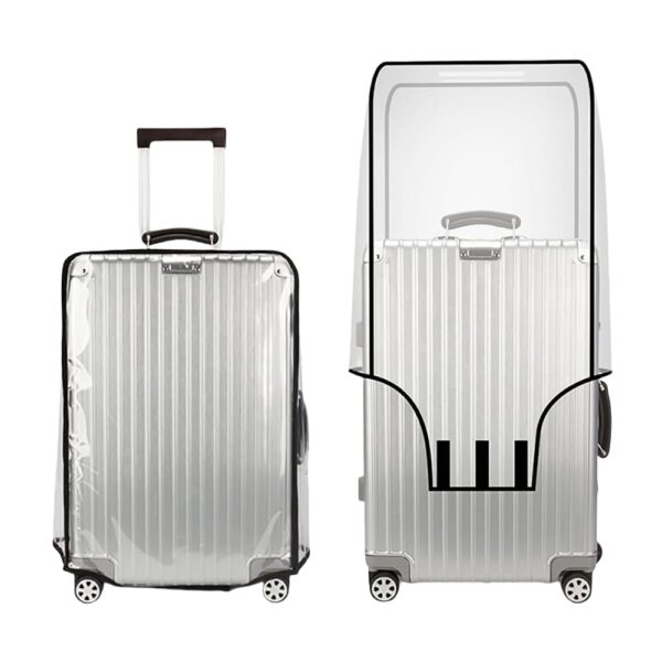 Hodaqe Trolley Bag Cover Transparent Luggage Covers Travel Bag Waterproof Protective Suitcase Cover 24" Size (Transparent, 24) - Image 2
