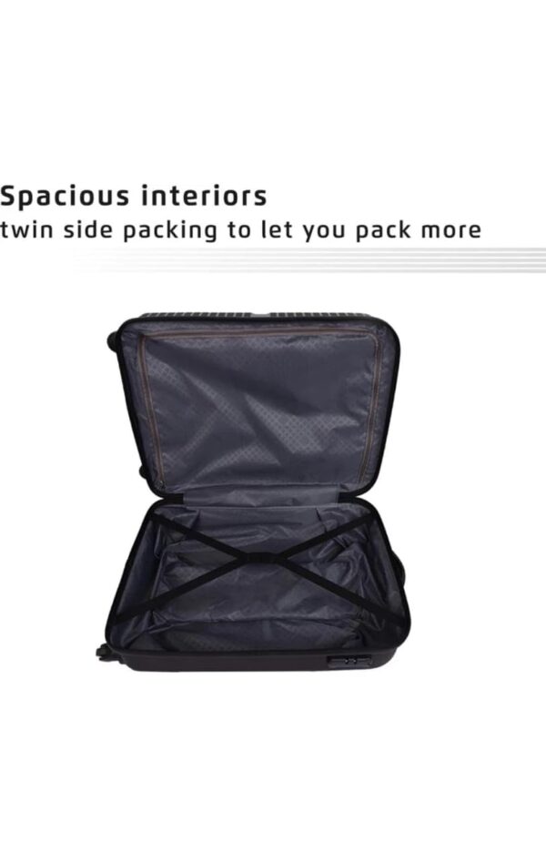 Safari Trolley Bag for Travel Black, Set of 2 - Image 7