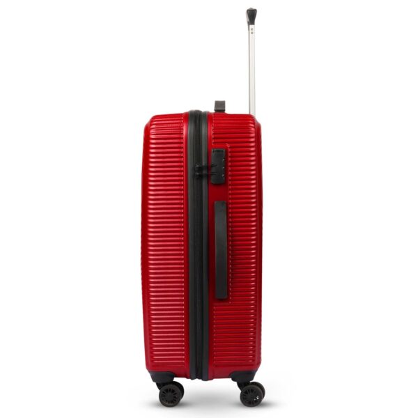 NOVEX Ivory Check-in Size Scratch Resistant Trolley with 28-Inch | Polycarbonate Travel Roller Case, Hard Suitcase/Luggage Trolleys | Red, 4-Wheel, 360° Smooth Rolling Spinner Bag - Men & Women - Image 4