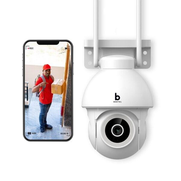 Beetel 4MP 3X Zoom QHD Wi-Fi CCTV Home Security Outdoor Camera|360° Pan Tilt|2-Way Talk|Motion Alert/Tracking|Night Vision|SD Card(Upto 256 GB),Alexa & Google Assnt|Onvif|CCO4 - Image 2