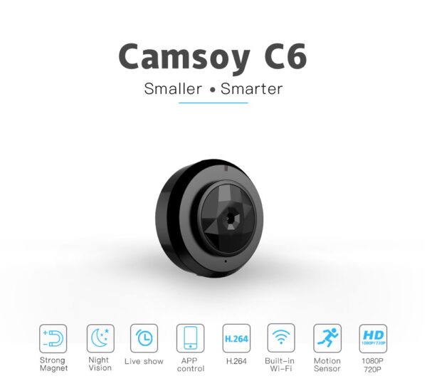 TECHNOVIEW 4k Wireless WiFi Mini Camera Full HD 1080p Recording Night Hd Vision Audio and Video Recorder Motion Detection Camera for Home Office Car Small Size Portable Design - App - OKam Pro - Image 3