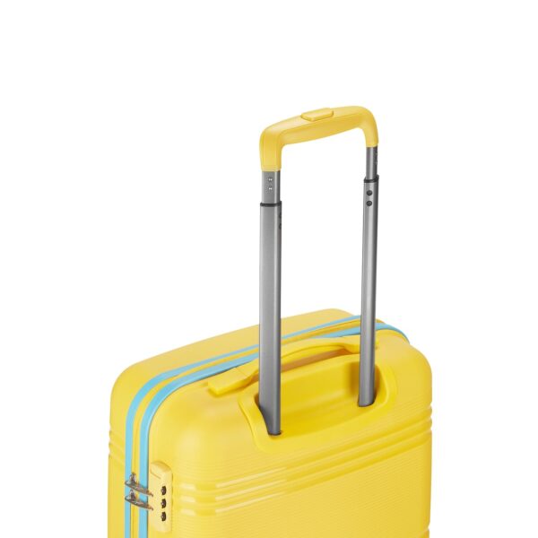Skybags Paratrip Cabin Hardshell Luggage (55 Cm) | Polypropylene Luggage 4 Wheel Inline Trolley Bag with 8 Wheels | Bumblebee | Unisex, Small, Yellow - Image 9