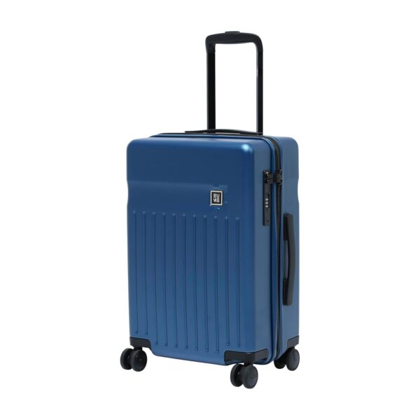 EUME Classic Cabin 55 Cm Trolley Bag Small Size for Travel, Midnight Blue| Polycarbonate (Pc) 8 Hinomoto Wheels Suitcase | Small Trolley Bag for Luggage - Image 2
