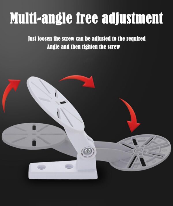 IN-IMAGINE 3 Pcs CCTV Camera Stand, No Drill Wall Shelves, Easy to Use Wall Mount Stand Suitable for Indoor and Outdoor Use Suitable for Most Devices - Image 7