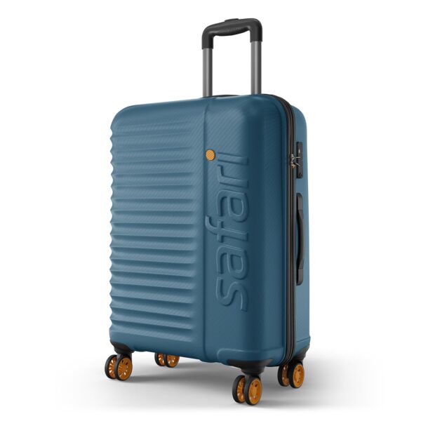 Safari Insignia 8 Wheels 81cm Large Size Check-in Trolley Bag, TSA Lock, Hard Case Polycarbonate, XL Size International Travel Luggage, Suitcase for Travel, Trolley Bags for Travel, Ink Blue - Image 2