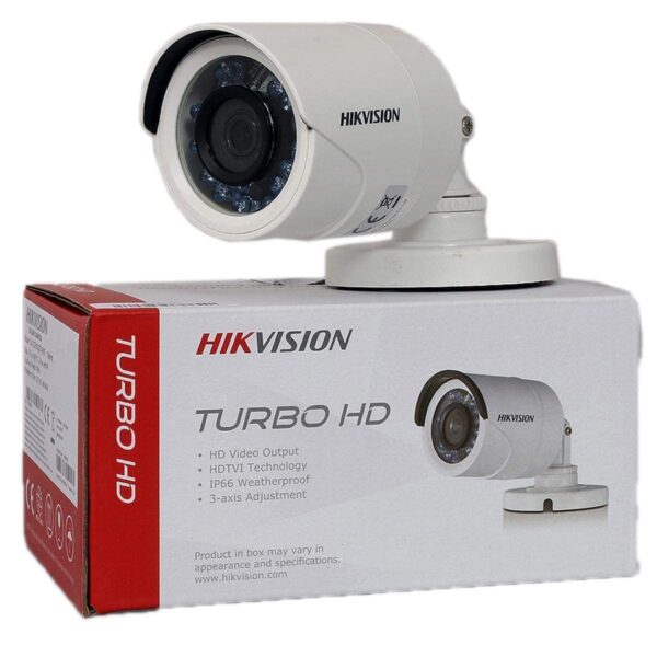 HIKVISION 2MP Eco HD 1080P Night Vision Bullet Outdoor Wired CCTV Camera for 2MP & Above DVRs, White - Image 2