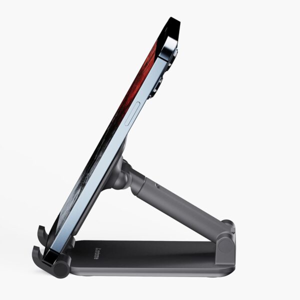 Ambrane Mobile Holding Tabletop Stand, 0-135 Perfect View, Height Adjustment, Wide Compatibility, Multipurpose, Anti-Skid Design (Twistand, Black) - Image 3