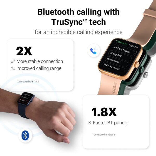 Noise Pulse Go Buzz Smart Watch with Advanced Bluetooth Calling, 1.69" TFT Display, SpO2, 100 Sports Mode with Auto Detection, Upto 7 Days Battery (2 Days with Heavy Calling) - Jet Black - Image 4