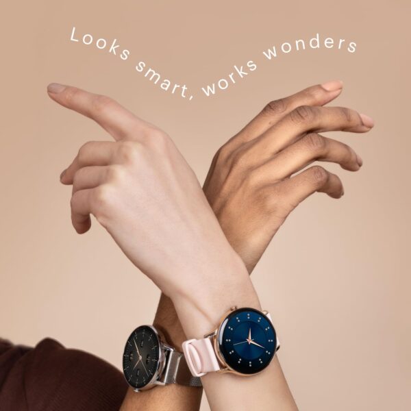 Noise Twist Go Bluetooth Calling Smart Watch for Women with Sleek Metal Dial, Glossy Finish, 1.39" Display, 100+ Watch Faces, IP68, Sleep Tracking, Voice Assistance, Upto 7 Days Battery (Gold Link) - Image 7