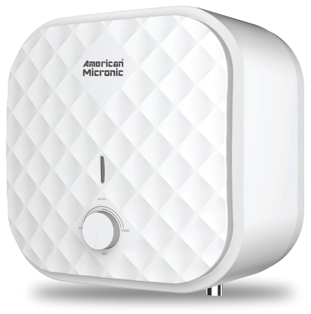 AMERICAN MICRONIC- 25-litres Water Heater, 8 Bar Pressure Titanium Enamel Glass Lined Tank with Magnesium Anode (White) (25 Litres)-AMI-WHP-25LDx